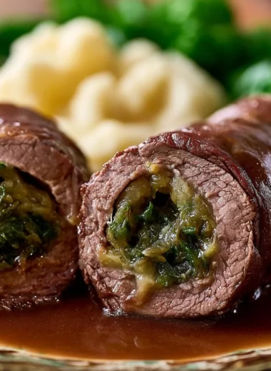 Authentic German Rouladen recipe with beef and flavorful fillings