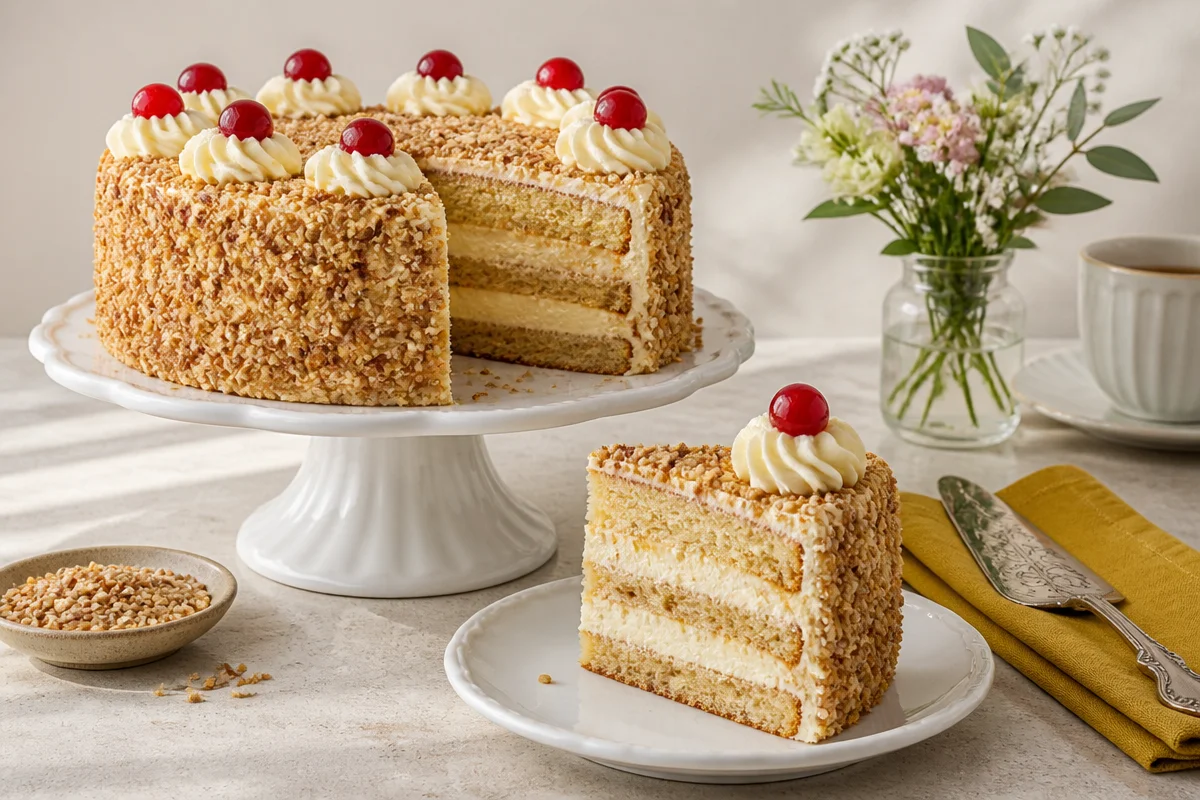 Authentic German Frankfurter Kranz (Buttercream Ring Cake)