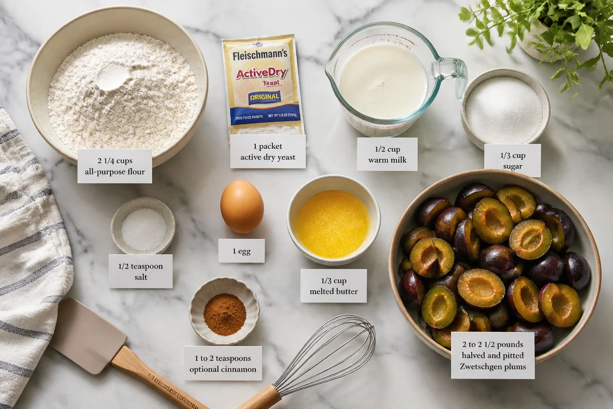 Classic German Zwetschgenkuchen (Plum Sheet Cake)