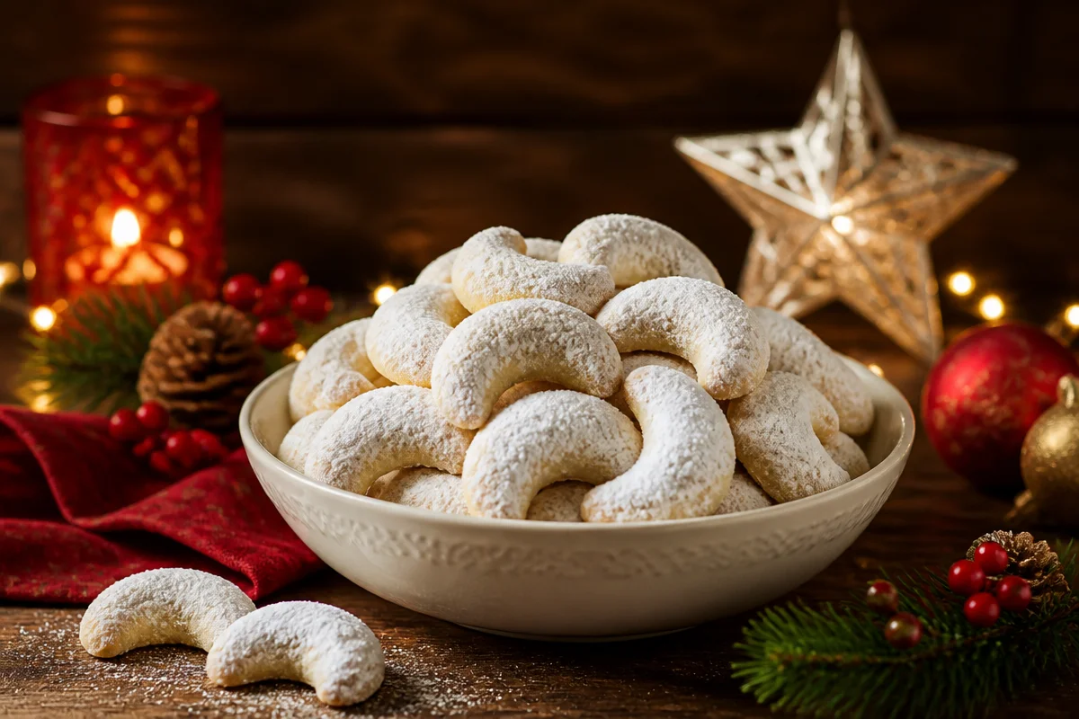 Deliciously Easy German Vanillekipferl (Vanilla Crescent Cookies)