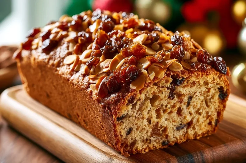 Golden Bremer Klaben Christmas Bread, a traditional festive treat