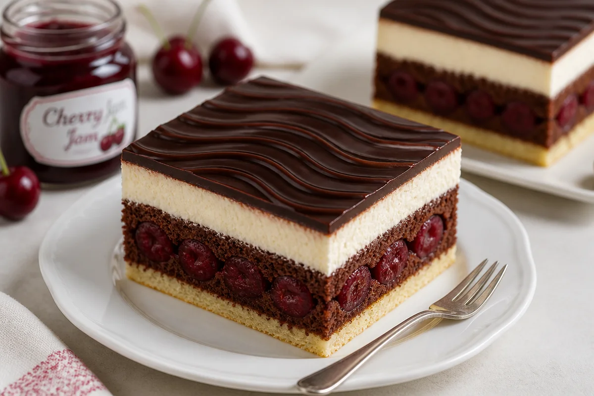 Indulge in Deliciously Rich German Donauwelle (Danube Wave Cake)