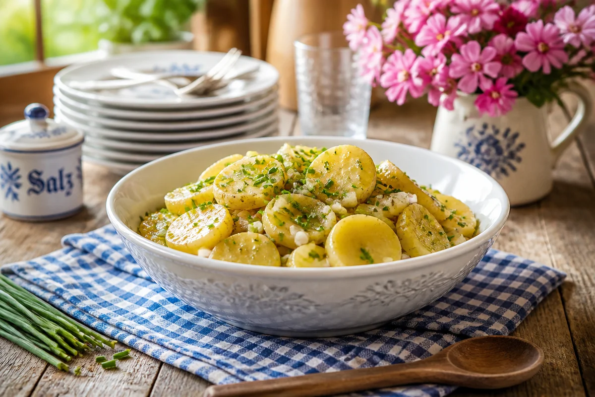 Quick & Tasty Fast German Kartoffelsalat (Warm Potato Salad)