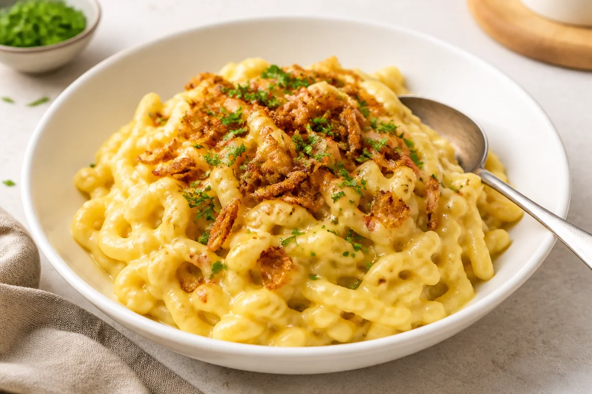 Savor the Comfort of German Käsespätzle (Cheesy Egg Noodles)