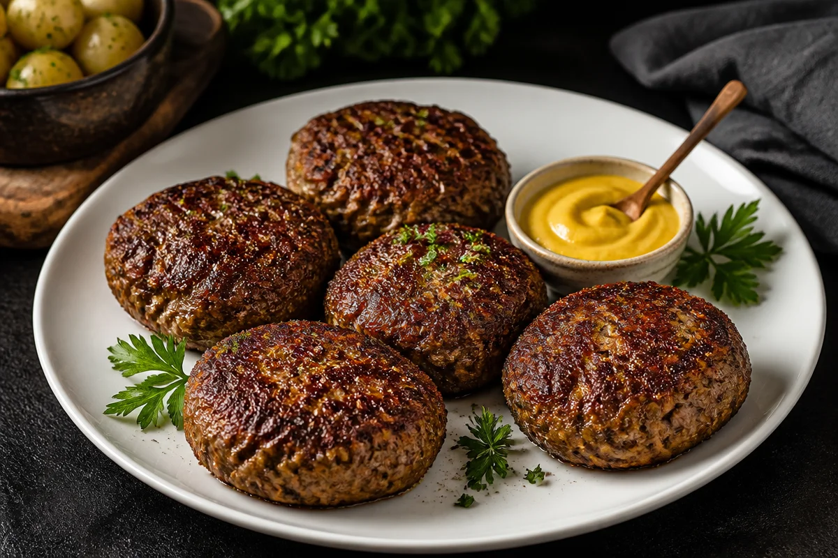 Traditional German Frikadellen (Pan-Fried Meat Patties)