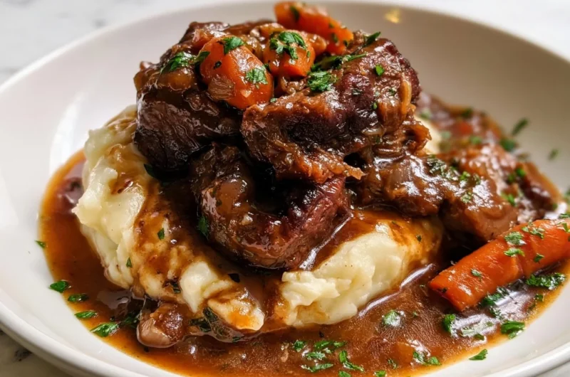 A traditional Hasenpfeffer dish with tender rabbit in a rich sauce served in a rustic bowl.