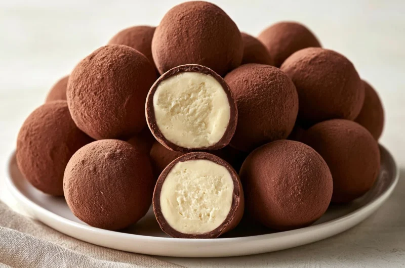 Delicious Marzipankartoffeln, German marzipan potatoes shaped like small potatoes.