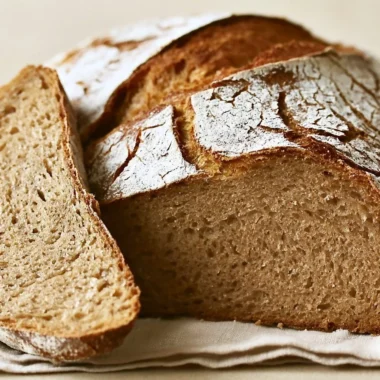 Freshly baked rye bread loaf for cozy weeknight dinners