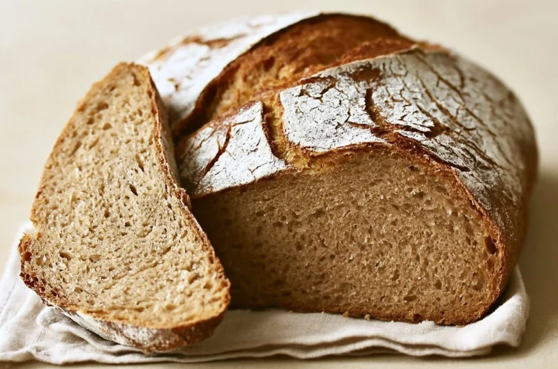 Freshly baked rye bread loaf for cozy weeknight dinners