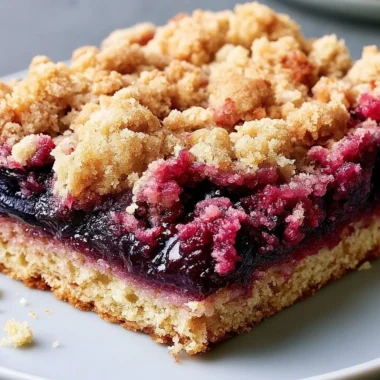 Slice of traditional German Plum Cake (Zwetschgenkuchen) on a white plate.