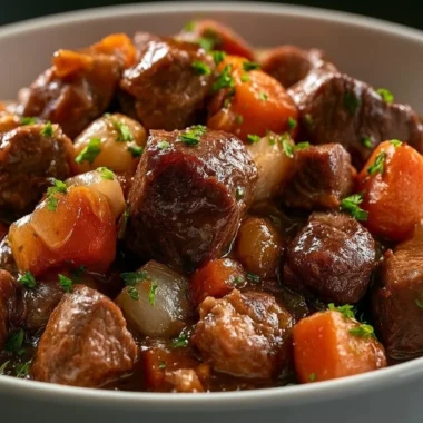 Delicious Wildschweingulasch dish made with tender wild boar stew