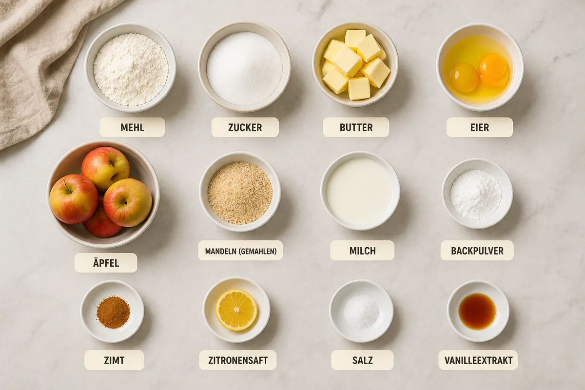 Deutscher Apfelkuchen (Apfelkuchen)