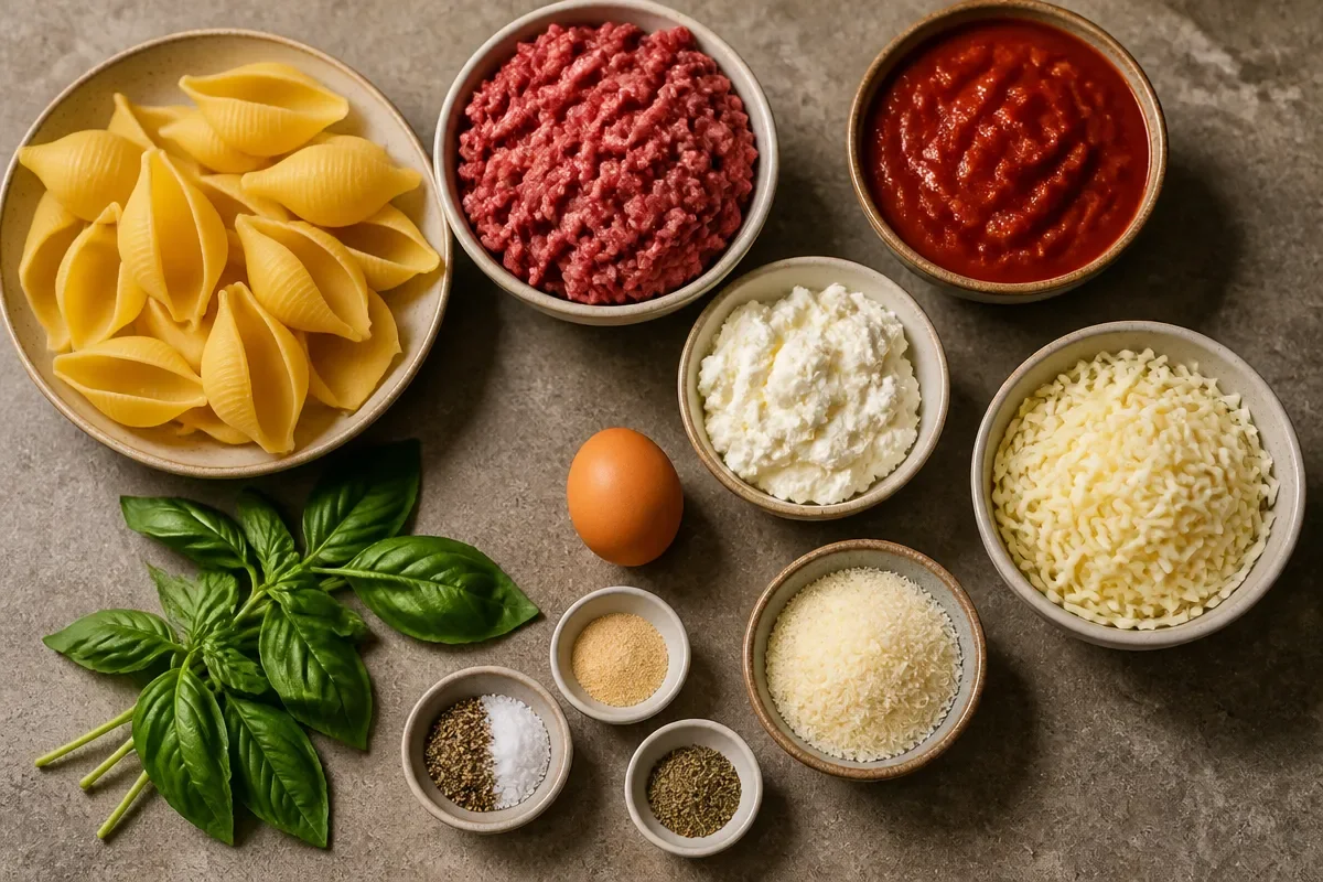 Ground Beef Stuffed Shells