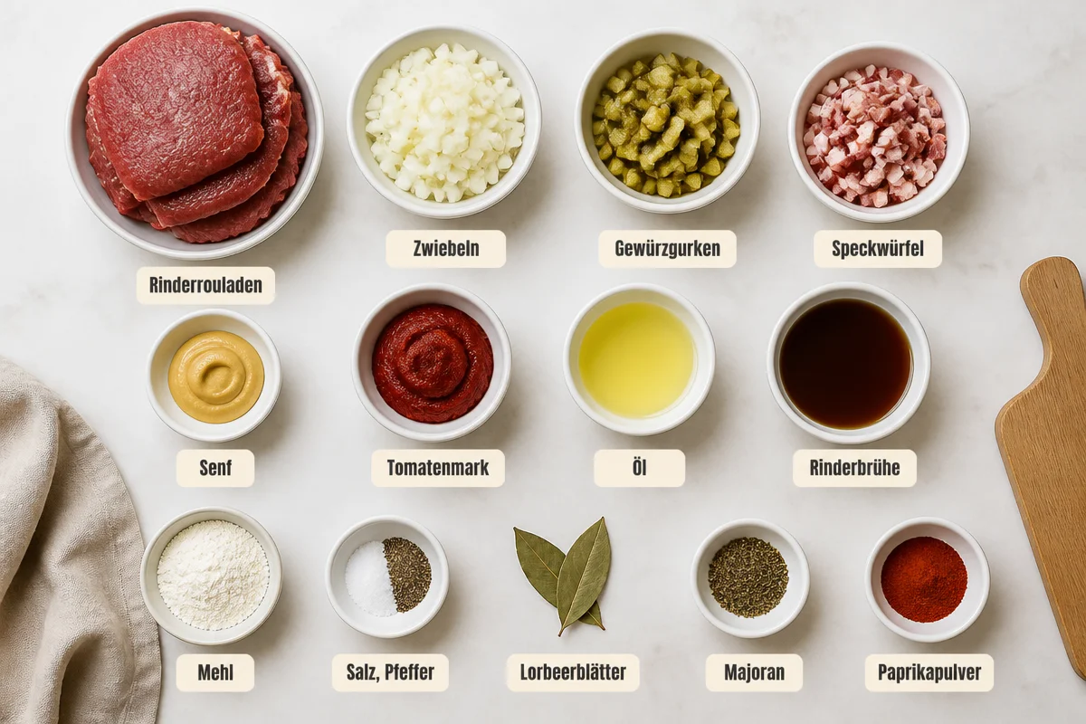 Traditionelles deutsches Rouladenrezept